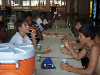 Cheltenham XC Curtis Arboretum - after-the-race pizza