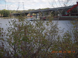 aerial - Roosevelt Lake - bridge and dam