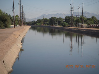 canal view from bridge in Scottsdale