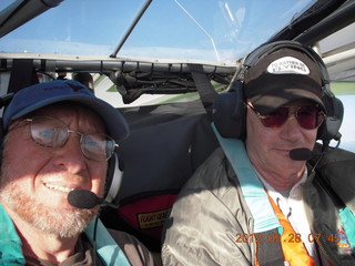 Chris and Adam flying in N8377W