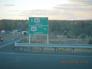 183 81u. back to Durango - signs