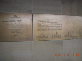 197 83a. Sydney Harbour gardens - music conservatory history signs