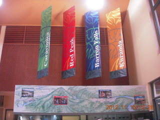 330 83f. rain forest tour - Skyrail final stop sign