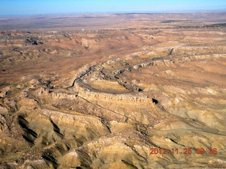 aerial - city on a ridge