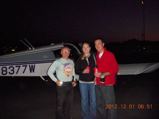 Adam and N8377W taking off at White Mountain Lake Airport (21AZ)