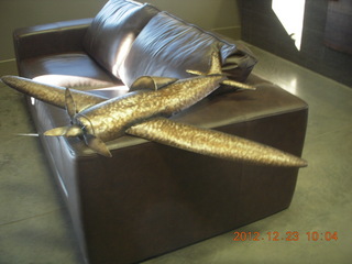 89 84p. bent up airplane model at SGU