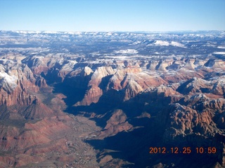 78 84r. aerial - Springdale and Zion National Park