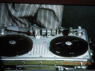 reel to reel tape on TV - phone tap or police recording