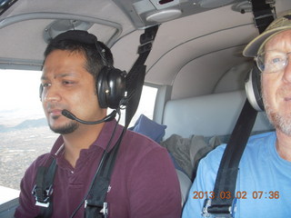 Yaseen and Adam flying in N8377W