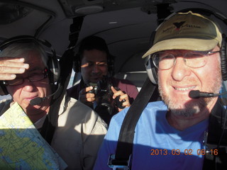 Jim G, Yaseen, and Adam flying in N8377W
