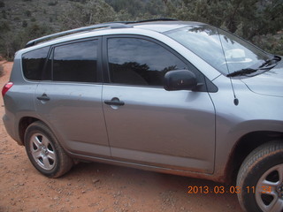 Sedona - Pink Jeep tour - this car made it on that road!