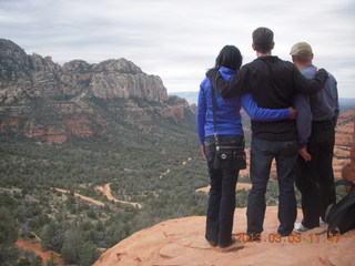 Sedona - Pink Jeep tour - Adam at the trail summit