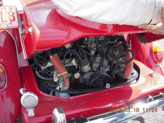 Jim S's cool red car, Volkswagon engine