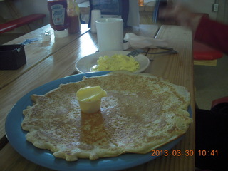Alamo Lake - Wayside Inn restaurant - giant pancake