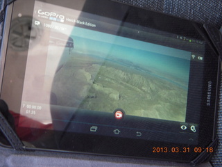 tablet showing camera view