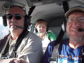 John S and Sandra S and Adam flying in N8377W