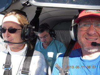 Julia, Andrew and Adam flying in N8377W
