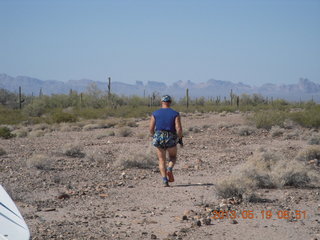 Adam running at Windmill (back)