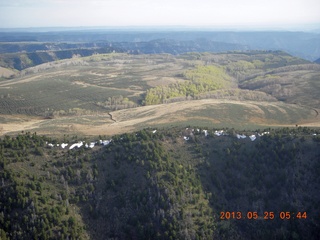 19 89r. aerial - snow south of Sand Wash