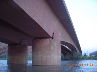 123 89s. night boat ride along the Colorado River - bridge