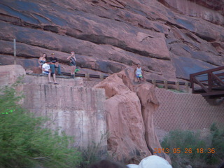 128 89s. night boat ride along the Colorado River - people