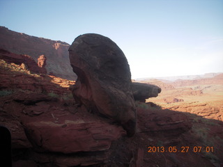 38 89t. Chicken Corner drive - funky balanced rock