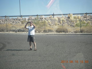 Sean's new boat - Kristina II - Sean taking a picture