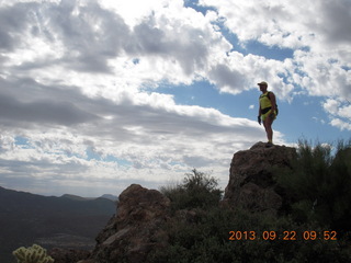 Elephant Mountain hike - Adam on top