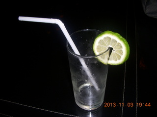 3 8f4. Uganda - Chobe Sarafi Lodge - after-eclipse drink, after