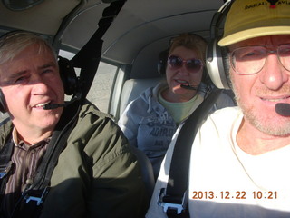 Nikki asleep and Adam flying in N8377W