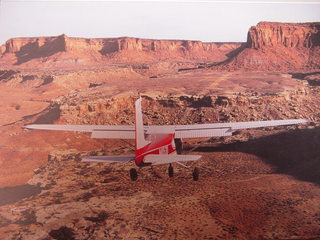 RAF thank-you card with Happy Canyon airstrip