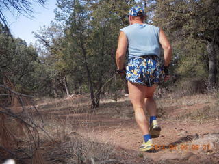 Uganda - eclipse site - Adam running