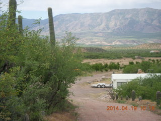 Bouquet Ranch airstrip view - N8377W