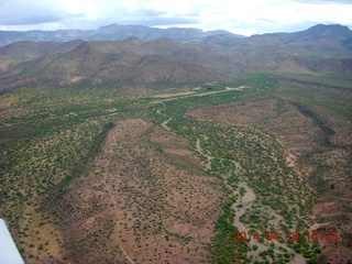 Bouquet Ranch airstrip - aerial