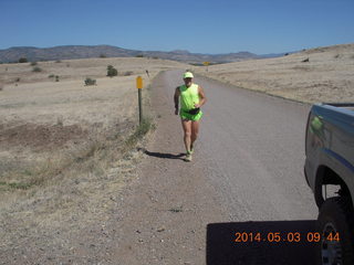 Double Circle Ranch run - Adam running