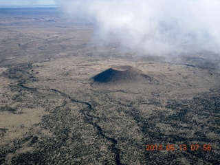 9 8md. aerial - old volcanoes near Flagstaff