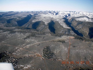 27 8me. aerial - some book cliffs airstrip