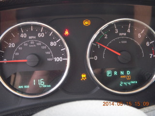 282 8mf. White Rim Road drive (mileage at start of return)