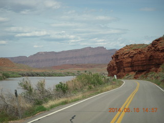 188 8mg. drive to Fisher Tower along highway 128