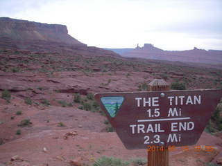 394 8mg. Fisher Tower hike - trailhead