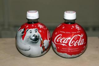 round Coke bottles - open happiness