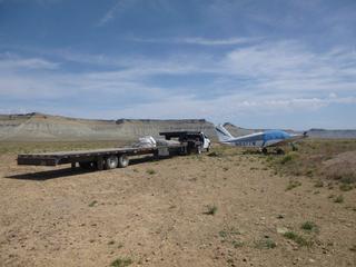 1 8mw. disassembly of n8377w at sand wash airstrip