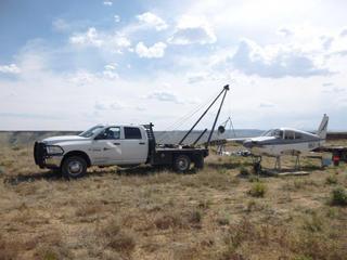 18 8mw. disassembly of n8377w at sand wash airstrip