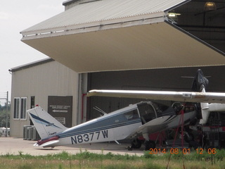 30 8q1. N8377W as a tail dragger? (doing front-tire work)