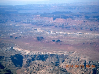 166 8q2. aerial - Colorado River - Cataract Canyon - Browns Rim airstrip