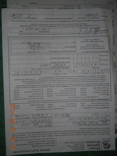 Lunde's Volkswagon - my new Golf paperwork