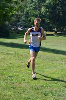 Eric L's pictures - Cheltenham XC - Curtis Arboretum - Adam running