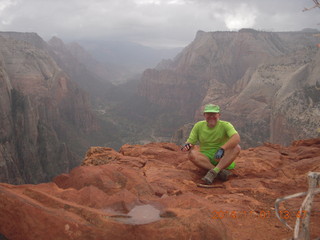 89 8t1. Zion National Park - Observation Point hike - summit - Adam