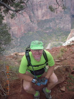 103 8t1. Zion National Park - Observation Point hike - summit - Adam