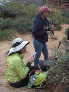 111 8t2. Zion National Park - Scouts Lookout - Rose and friend